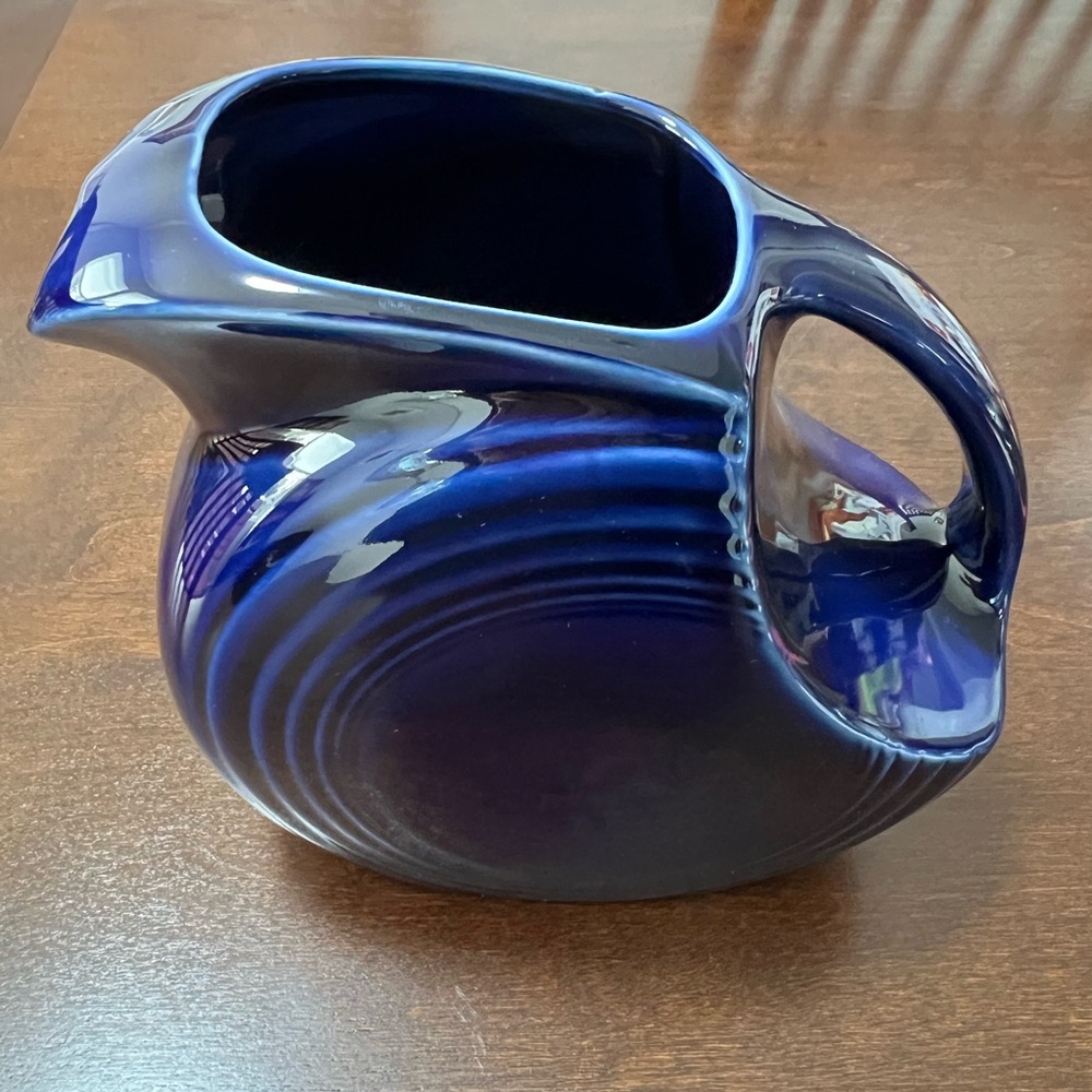 Fiestaware Pitcher Cobalt Blue - Picture 3 of 9